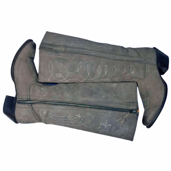 Charlie 1 Horse Gray Mesquite Cowgirl Boots Sz 9.5 - Picture 4 of 9